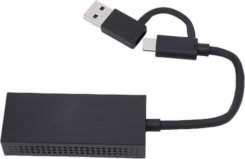 Cuifati 2.5G Network Adapter, Aluminum Alloy USB C to RJ45 Ethernet Converter for Laptop PC - 24/7 Stable Performance, Intelligent Cooling, Plug and Play in Kuwait