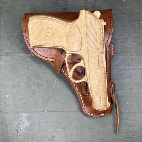 Original Military Surplus Chicom Type 59 Makarov PM MP654K Pistol Leather Holster Vietnam War Vietcong PLA in Kuwait