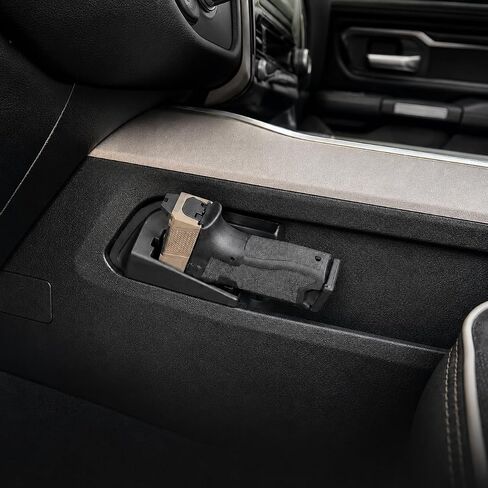2019-2026 RAM Truck Side Arm Holster, Driver Side Console Mounted Pistol Holder with Magnetic Retention, Low-Profile Vehicle Storage Mount in Kuwait