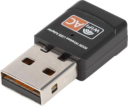 Dual Band USB WiFi Adapter 600Mbps Wireless Network Card with IEEE 802.11ac, Support AP Mode and WPA2 Security for Desktop PC and Laptop in Kuwait