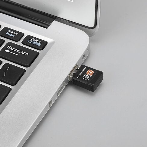 Dual Band USB WiFi Adapter 600Mbps Wireless Network Card with IEEE 802.11ac, Support AP Mode and WPA2 Security for Desktop PC and Laptop in Kuwait