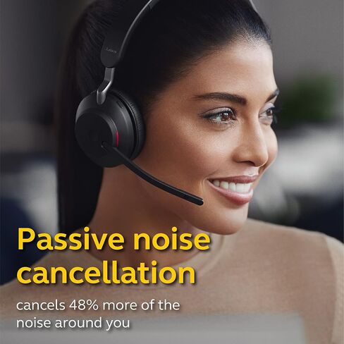 Jabra Evolve2 65 USB-C UC Mono with Charging Stand - Black Wireless Headset/Music Headphones in Kuwait
