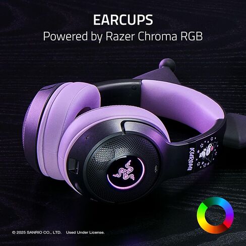 Razer Kraken Kitty V2 BT Wireless RGB Headset: Chroma RGB - Bluetooth 5.2-40 mm Drivers - Noise-Cancelling Mics - Lightweight - 40 Hr Battery w/Type C Charging - (Renewed) in Kuwait