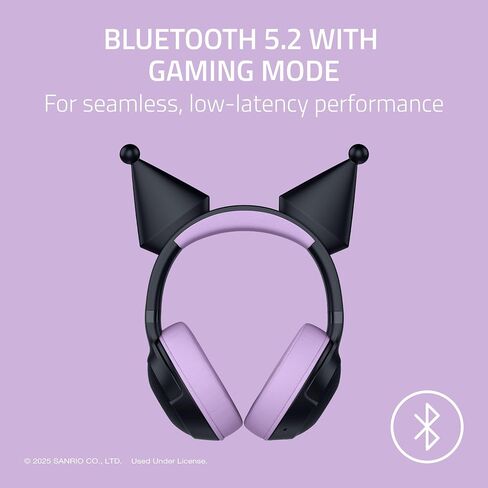 Razer Kraken Kitty V2 BT Wireless RGB Headset: Chroma RGB - Bluetooth 5.2-40 mm Drivers - Noise-Cancelling Mics - Lightweight - 40 Hr Battery w/Type C Charging - (Renewed) in Kuwait