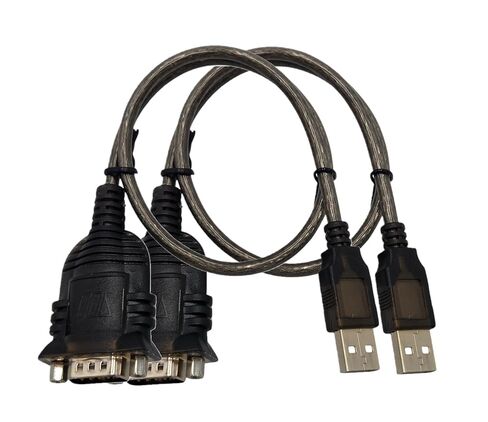MICRO CONNECTORS USB 2.0 A-Male to DB9-Male Serial Adapter 2-Pack in Kuwait