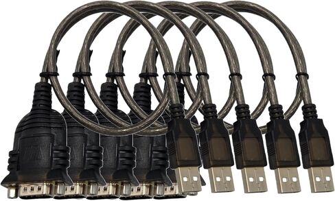 MICRO CONNECTORS USB 2.0 A-Male to DB9-Male Serial Adapter 5-Pack in Kuwait