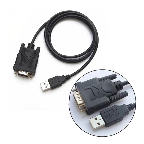 USB 2.0 to Serial RS-232 DB9 9Pin Adapter Converter Cord Length .8M to RS232 Support WIN10 with Chipset in Kuwait