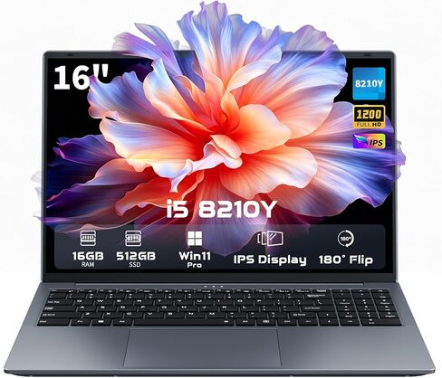 EKY 16 Inch Laptop i5,16GB RAM 512GB SSD, FHD Display, Backlit Keyboard in Kuwait