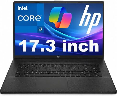 HP New 17.3 Inch FHD Business Laptop Back to School Limited Edition, Powerful AMD Ryzen 5 7000 Series (Beats Core i7-1355U), 32GB RAM, 1TB Storage (500GB External), Windows 11, MS Office for the Web in Kuwait