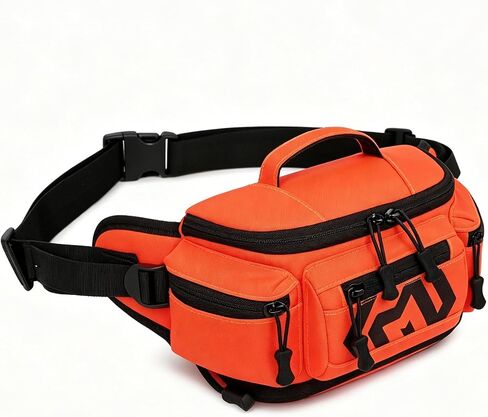 YZW Motorcycle Waist Bag, Expandable Storage Fanny Pack with Multi-Functional Compartments, Water-Resistant Sling Bag, 600D Oxford, Tactical Hip Pack for Cycling Hiking Fishing, Outdoor, Camping in Kuwait