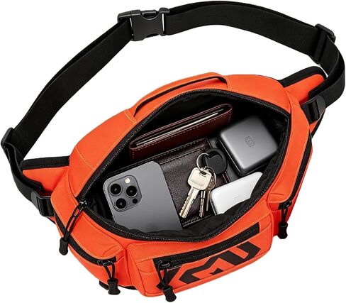 YZW Motorcycle Waist Bag, Expandable Storage Fanny Pack with Multi-Functional Compartments, Water-Resistant Sling Bag, 600D Oxford, Tactical Hip Pack for Cycling Hiking Fishing, Outdoor, Camping in Kuwait