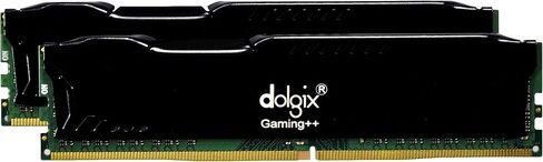 Dolgix Gaming++ 16GB Kit (8GBx2) 3200 MHz DDR4 DRAM Desktop Gaming Memory CL16 DZR2K8GD4-32 (Black) in Kuwait