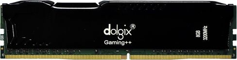 Dolgix Gaming++ 16GB Kit (8GBx2) 3200 MHz DDR4 DRAM Desktop Gaming Memory CL16 DZR2K8GD4-32 (Black) in Kuwait