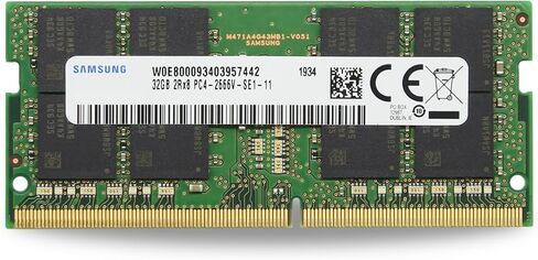 Samsung 32GB (1x32GB) DDR4 2666MHz PC4-21300 SODIMM 2Rx8 CL19 1.2v 260-PIN Laptop Notebook Memory Module RAM Upgrade M471A4G43MB1-CTD in Kuwait