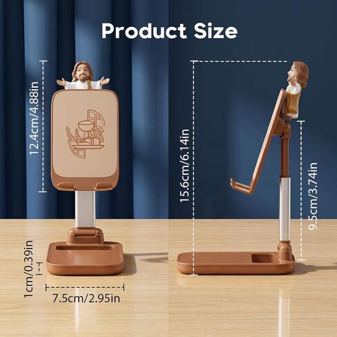 Phone Stands, Little Jesus Statue Adjustable Height and Angle Porta Celular para Cell Base, Sostenedor de Soporte in Kuwait