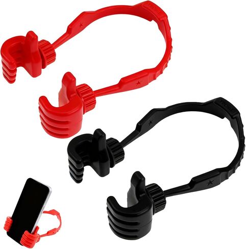 Thumbs Up Phone Holder, Lazy Stand for iPhone iPad, Black Red Mobile Grip, Cute Birthday Gifts for Kids Men Women Wife in Kuwait