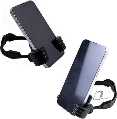 Thumbs Up Phone Holder, Lazy Stand for iPhone iPad, Black Red Mobile Grip, Cute Birthday Gifts for Kids Men Women Wife in Kuwait