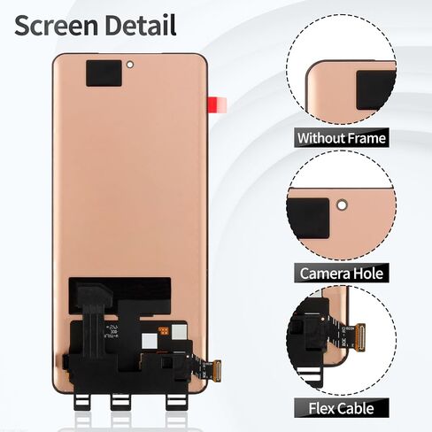 Original for OnePlus 12R Screen Replacement for OnePlus 12R LCD Display for OnePlus 12R Digitizer Touch Screen Assembly Repair Kit CPH2609 CPH2585 CPH2611 Black (with Fingerprint Function) in Kuwait