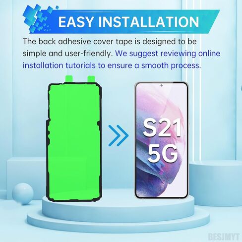 3PCS Battery Door Cover Adhesive Tape for Samsung Galaxy S21 5G in Kuwait