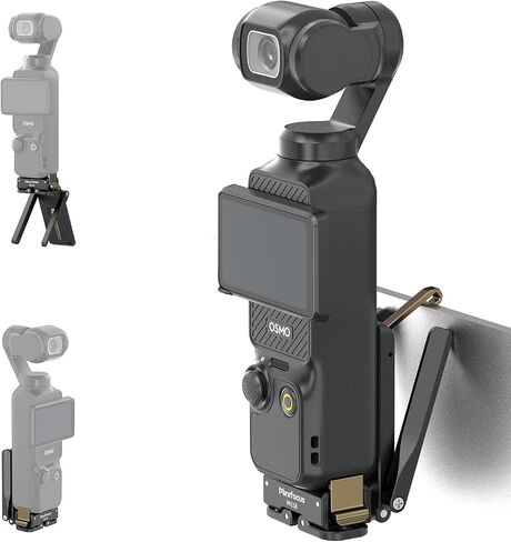 MINIFOCUS Magnetic Mount Stand for DJI Osmo Pocket 4/3 1/4"-20 Locating Holes Plate for Arca-Swiss Pocket4 Accessories Adapter Clamp Magnet Suction Case Holder on Desktop in Kuwait
