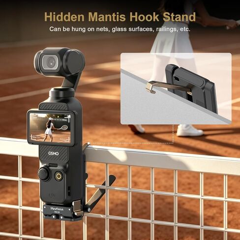 MINIFOCUS Magnetic Mount Stand for DJI Osmo Pocket 4/3 1/4"-20 Locating Holes Plate for Arca-Swiss Pocket4 Accessories Adapter Clamp Magnet Suction Case Holder on Desktop in Kuwait