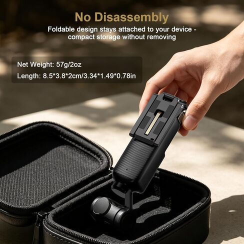 MINIFOCUS Magnetic Mount Stand for DJI Osmo Pocket 4/3 1/4"-20 Locating Holes Plate for Arca-Swiss Pocket4 Accessories Adapter Clamp Magnet Suction Case Holder on Desktop in Kuwait