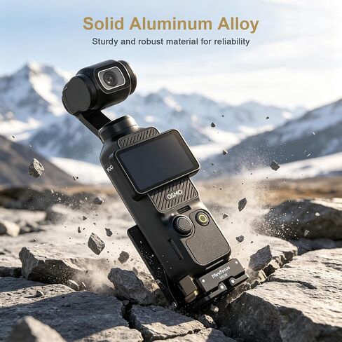 MINIFOCUS Magnetic Mount Stand for DJI Osmo Pocket 4/3 1/4"-20 Locating Holes Plate for Arca-Swiss Pocket4 Accessories Adapter Clamp Magnet Suction Case Holder on Desktop in Kuwait