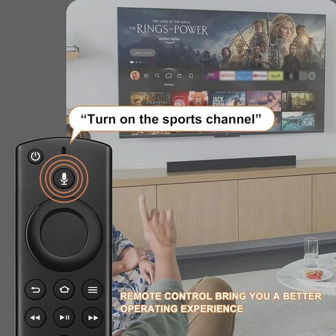 Replacement Voice Remote Control fit for Fire Smart TVs(3rd Gen),TV Stick(Lite,4K,2nd Gen),TVs Cube(1st Ge/2nd Gen) in Kuwait