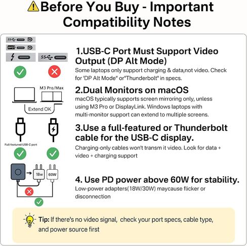 ACASIS (Used) USB C Splitter with 4K@60Hz Video Output, USB C Hub 10Gbps with 1xHDMI, 1xUSB C Video Output for Portable Monitor, 3xUSB C 10Gbps,100W PD, Multiport Adapter Splitter for Dell/HP/Mac Pro in Kuwait