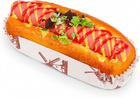 LUOZZY Simulation Hot Dog Bread Realistic Food Model Kitchen Display Prop in Kuwait
