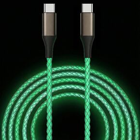USB C to USB C Cable, Light up Type C Charger Cable, 60W USBC to USBC Cord in Kuwait