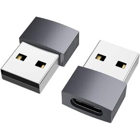 محول Nonda USB C إلى USB (2 حزمة)، USB-C أنثى إلى USB ذكر، محول USB من النوع C أنثى إلى USB OTG لجهاز MacBook Pro 2015/2013، MacBook Air 2017/2015، أجهزة الكمبيوتر المحمولة، شواحن الحائط، بنوك الطاقة in Kuwait