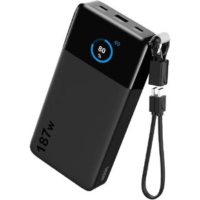 NOBIS Portable Charger 187W 25000mAh Power Bank w/Smart Display APP in Kuwait