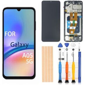OEM 6.7 inch LCD Digitizer for Samsung Galaxy A05 Screen Replacement SM-A055F, SM-A055F/DS, SM-A055M, SM-A055M/DS Touch Display, Full HD Digitizer Assembl (SM-A05 Sreen with Frame) in Saudi Arabia