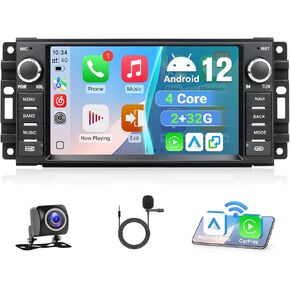 Leadfan Car Radio for Jeep Wrangler JK 2007-2018 Dodge RAM 1500 2009-2012 in Kuwait