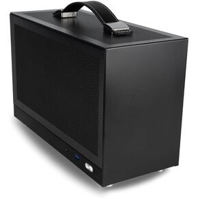 LAN Gamer 8.1L Mini ITX Desktop RTX 5060 Ti 16GB, AMD 8-Core Ryzen 7 8700F CPU, 32GB DDR5 RAM, 2TB Gen4 NVMe SSD, SFF PC w/Windows 11 Pro, 3-Year Warranty, RGB Keyboard+Mouse, Internal Wi-Fi (Black) in Kuwait