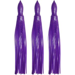 VIKETECH 3 Pack Saltwater Offshore Silicone Octopus Trolling Skirts Lures in Kuwait