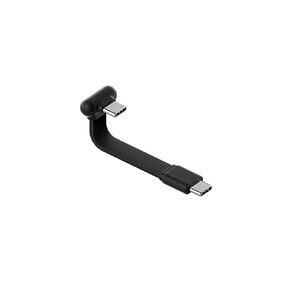 كابل USB-C من النوع U 180 درجة من Hagibis، كابل شحن سريع مسطح قصير 60 وات 20 فولت/3 أمبير، نقل بيانات بسرعة 480 ميجا بت في الثانية لهاتف iPhone 17 16 Pro Max وGalaxy S25 Ultra S25+، بنك طاقة، مروحة تبريد (أسود، 0.11 قدم) in Kuwait