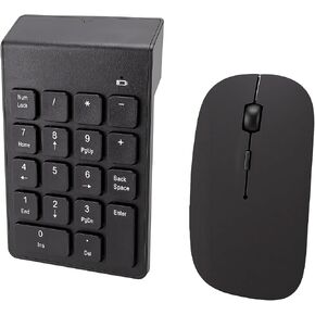ASHATA Wireless Numeric Keypad Mouse Combo 2.4G Shared USB Receiver in Kuwait