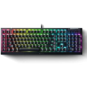 Razer BlackWidow V4 X Mechanical Gaming Keyboard: Green Switches Tactile & Clicky - 6 Macro Keys - Chroma RGB - Doubleshot ABS Keycaps - Roller & Media Keys - Snap Tap in Kuwait