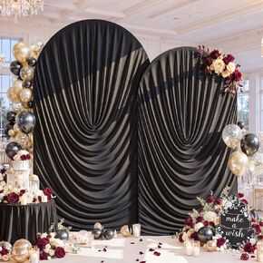 7.2FT & 6FT Draped Arch Covers, White Elegant Wedding Arch Backdrop Cover in Kuwait