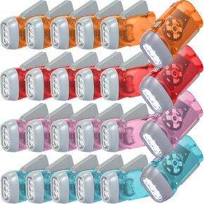 Mudder 24 Hand Crank Flashlight, Red, Blue, Green, Yellow, Black in Kuwait