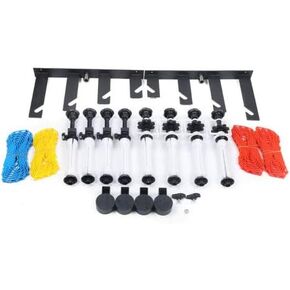 Photography 4 Roller Wall-Mounted Background Support System for Home Photo Studio, Including 2 Brackets, 8 Shafts with Gears, 4 Weights, 4 Chains Backdrop Holder, 10KG Load in Saudi Arabia