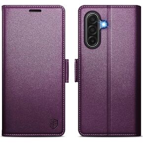 for Samsung Galaxy A17/A26 Wallet Case with Card Holder Dark Purple in Kuwait