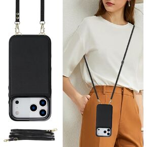 Wallet Case Compatible with iPhone 17 Pro Max, RFID Blocking in Kuwait