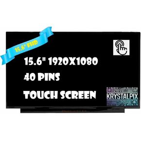 New KrystalPix LCD Display FITS- Replacement Display for HP M44817-001 LCD RAW PNL 15.6 FHD BV 15T-DY500 Touch Screen 15-DY5073DX 8L708UA#ABA New (for Touchscreen) in Kuwait