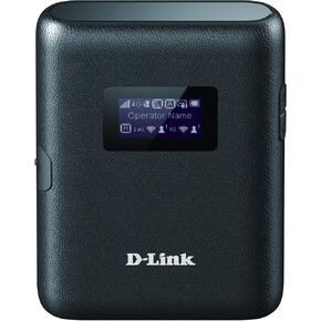 D-Link DWR-933 4G+ LTE-Advanced Cat 6 Wi-Fi Hotspot, 300 Mbps, Portable, Battery-Powered Up to 14 Hours, Dual-Band Wireless AC1200, Unlocked, Black in Kuwait