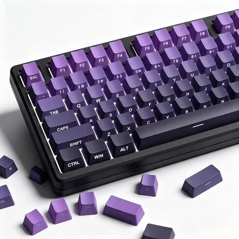 Multi-Color PBT Keycaps, Double Shot Side Print Backlit 133 Keys in Kuwait