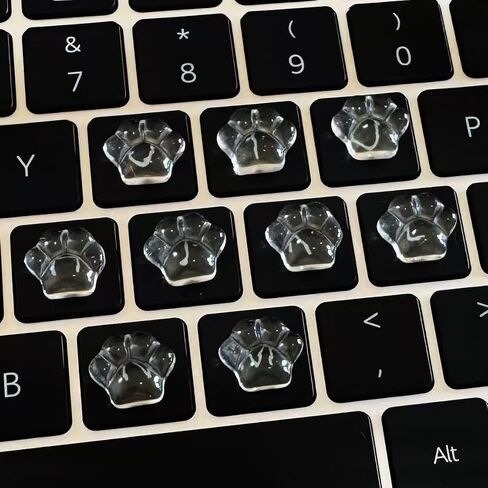 30pcs Cute Cat Keycap for Long Nails,3D Paw Keyboard Stickers (Cat B 30pcs) in Kuwait