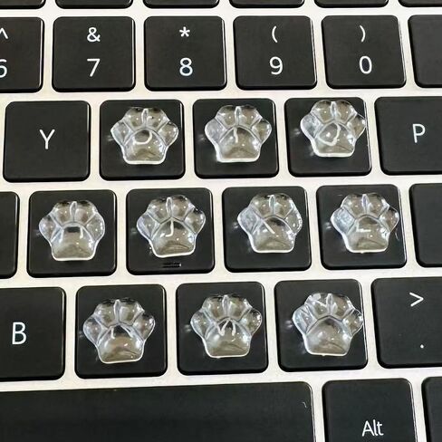30pcs Cute Cat Keycap for Long Nails,3D Paw Keyboard Stickers (Cat B 30pcs) in Kuwait